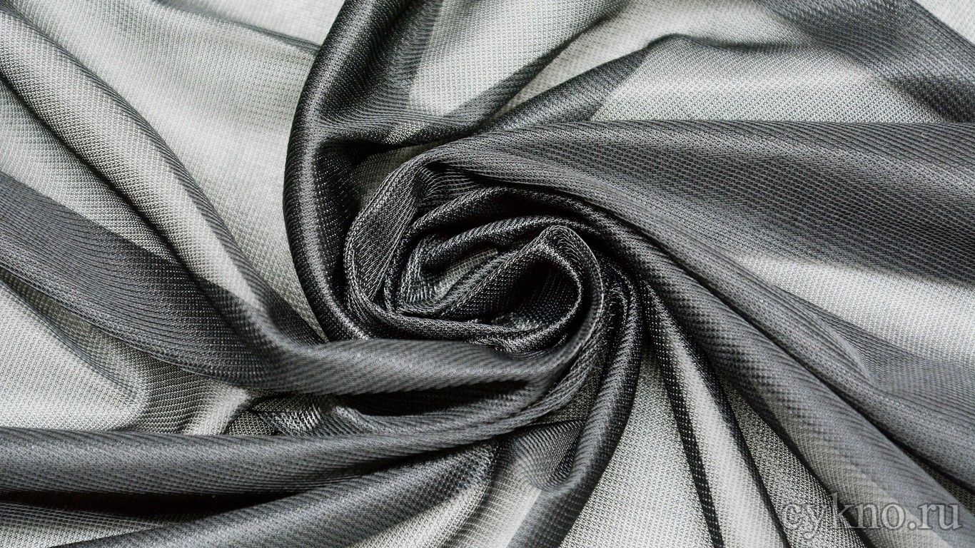 Ткань Сетка-стрейч графитовая